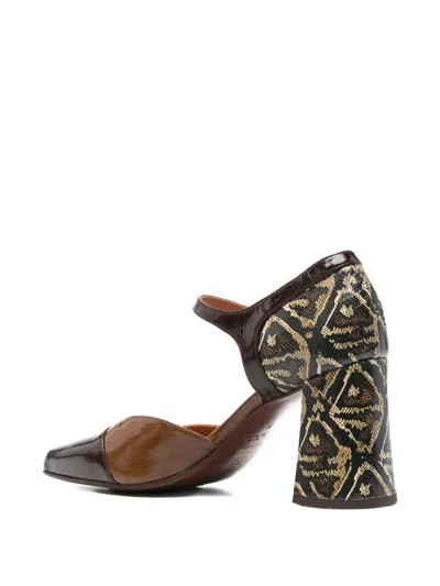 Chie Mihara 75mm Patterned Block-heel Pumps In Multi