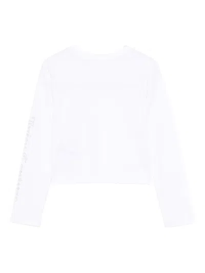 Juicy Couture Logo-embellished Long-sleeve T-shirt In White