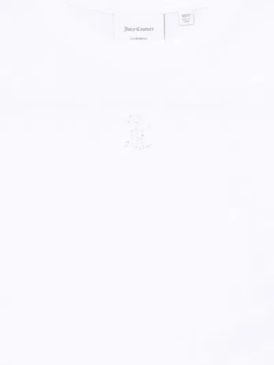 Juicy Couture Logo-embellished Long-sleeve T-shirt In White