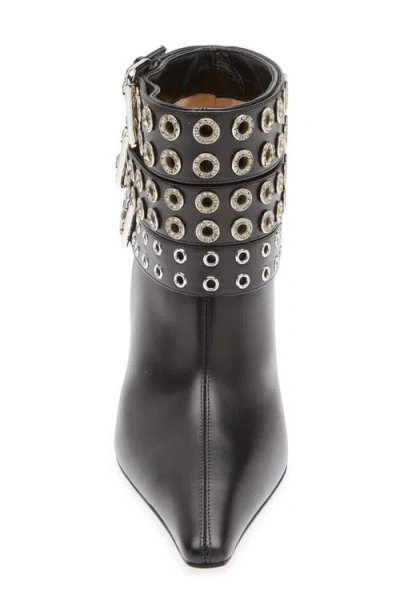 Mach&mach Mach & Mach Grommet Buckle Belt Bootie In Multi