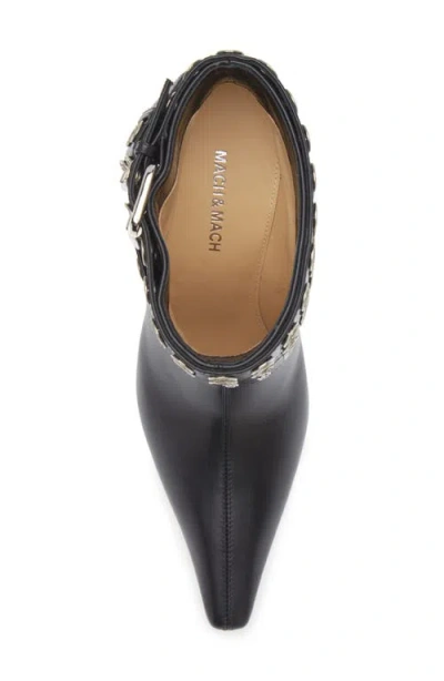 Mach&mach Mach & Mach Grommet Buckle Belt Bootie In Multi