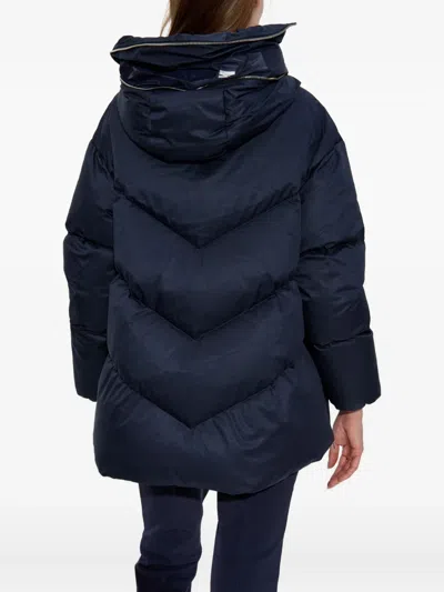 Add Hooded Zip Jacket In Blue