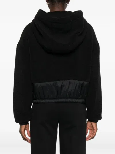 Emporio Armani Drawstring Hood Jacket In Black