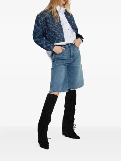 Vivienne Westwood Long-sleeved Denim Jacket In Blue
