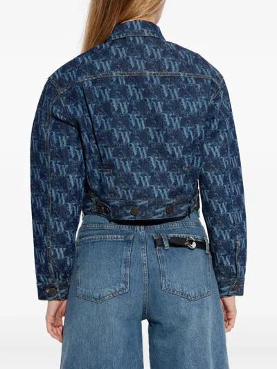 Vivienne Westwood Long-sleeved Denim Jacket In Blue