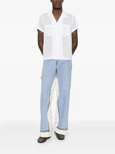 Bode Short-sleeved Shirt In White