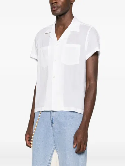 Bode Short-sleeved Shirt In White