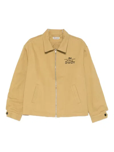 Bode Central Park Printed Cotton-twill Jacket In Neutral