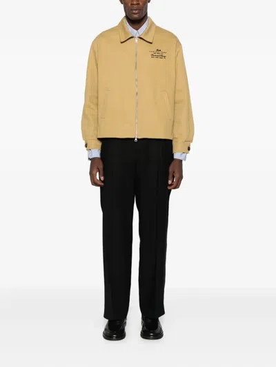 Bode Central Park Printed Cotton-twill Jacket In Neutral