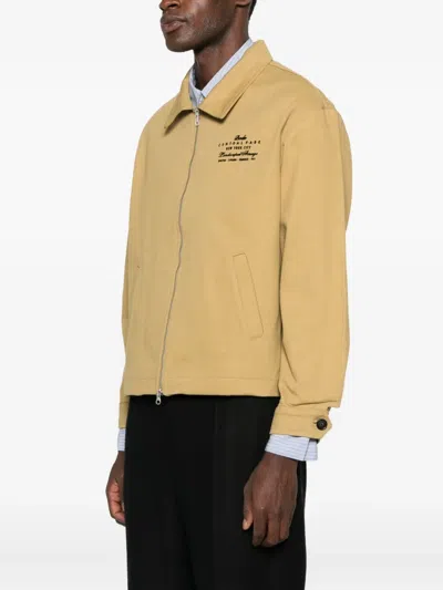 Bode Central Park Printed Cotton-twill Jacket In Neutral