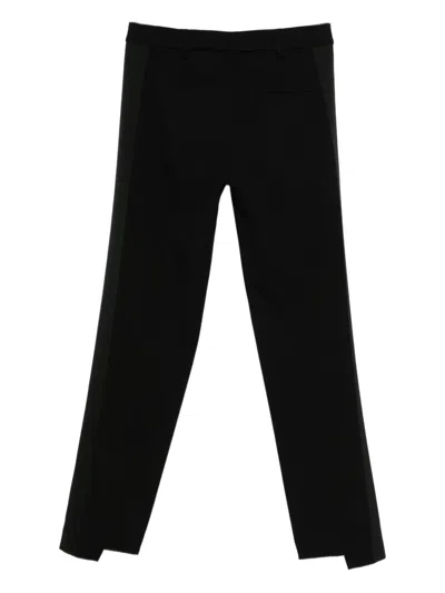 Semicouture Straight-leg Pants With Clean Waistband In Black