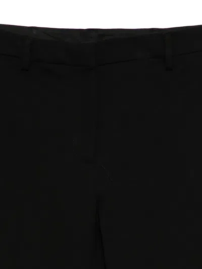 Semicouture Straight-leg Pants With Clean Waistband In Black