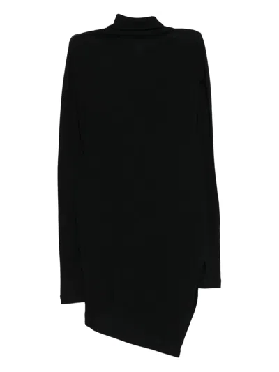 Y's Denim-patch Top In Black