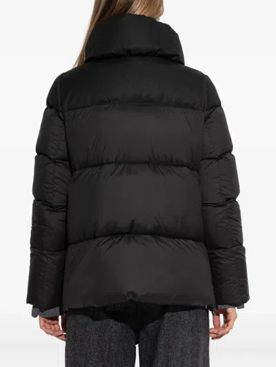 Add High-neck Zip Jacket In Black