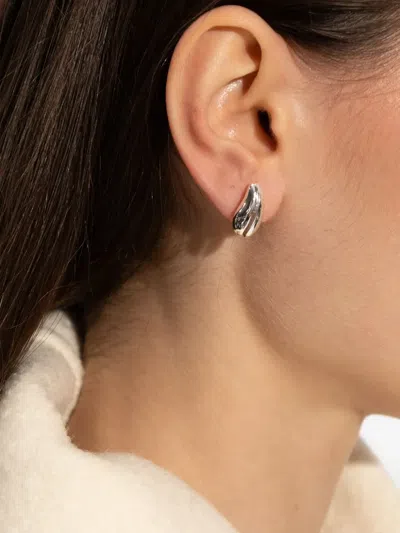 Tory Burch Mini Wave Earring In Brown