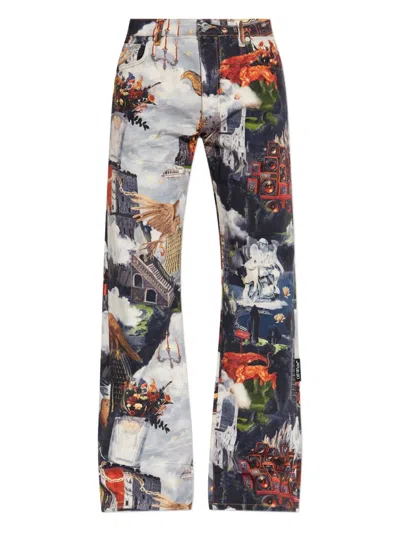 Off-white Jeans With Belt Loops In Blue