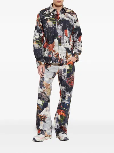 Off-white Jeans With Belt Loops In Blue