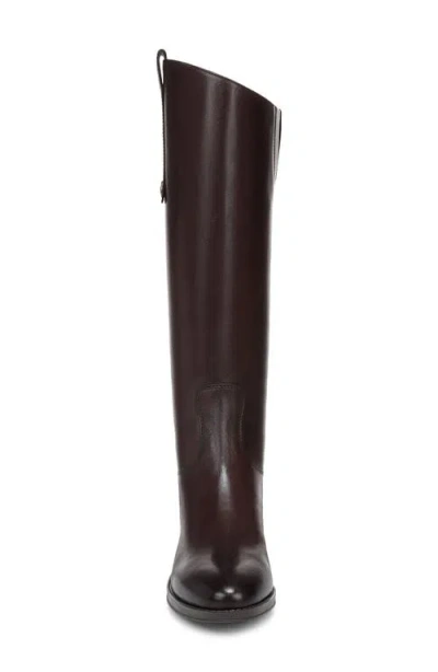 Sam Edelman Women's Penny Round Toe Leather Low-heel Riding Boots In Burgundy