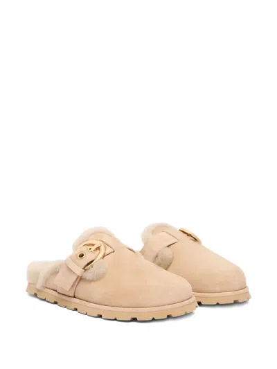 Stuart Weitzman Chrystie Shearling Mule In Animal Print