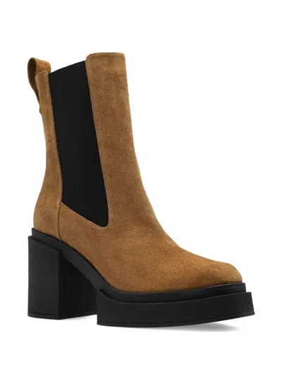 Nodaleto Platform Heel Boot In Brown