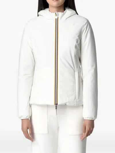K-way Lily Hooded Quilted Jacket In White