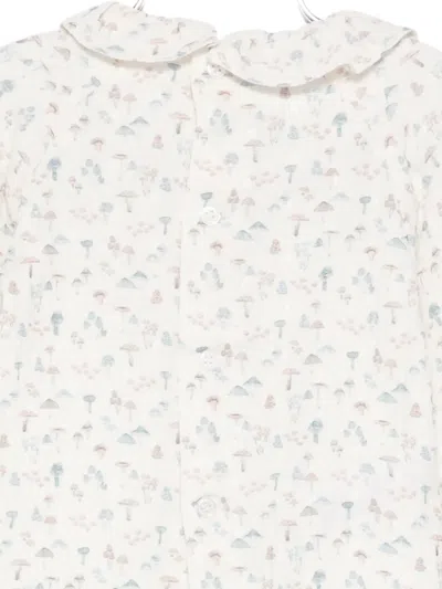 Paz Rodriguez Buttoned Corduroy Romper Set In Pink