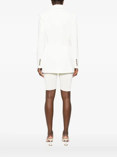 Ermanno Firenze Double-breasted Blazer In White