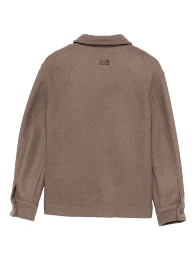 I'm Brian Buttoned Wool Jacket In Brown