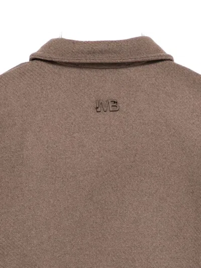 I'm Brian Buttoned Wool Jacket In Brown