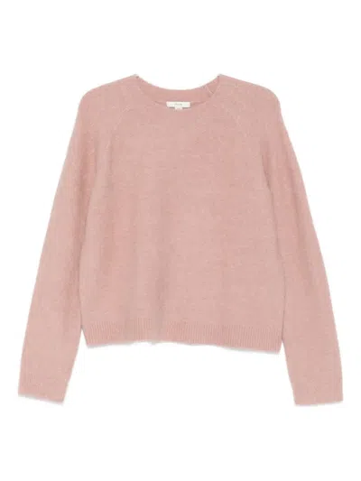 Vince Brushed Alpaca-blend Crew Neck Sweater In Beet Root In Pink
