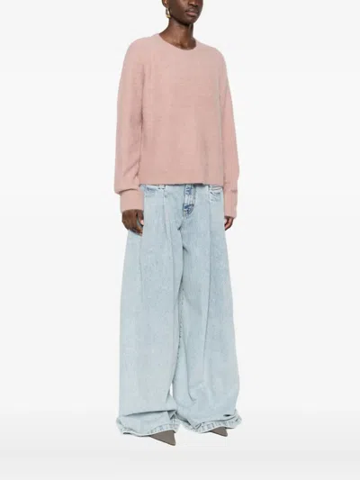 Vince Brushed Alpaca-blend Crew Neck Sweater In Beet Root In Pink