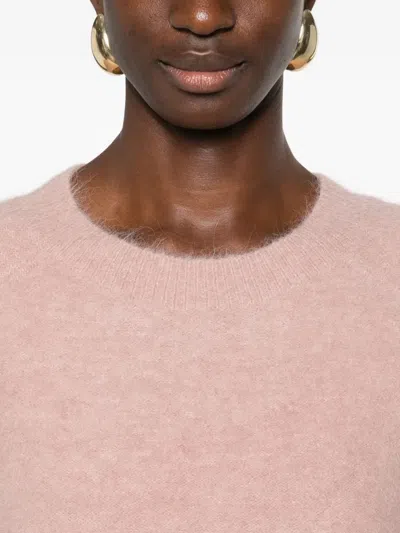 Vince Brushed Alpaca-blend Crew Neck Sweater In Beet Root In Pink