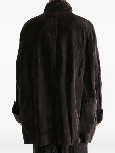 Ziggy Chen Buttoned Patch-pocket Coat In Black