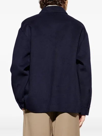 Add Pocket Button Overshirt In Blue