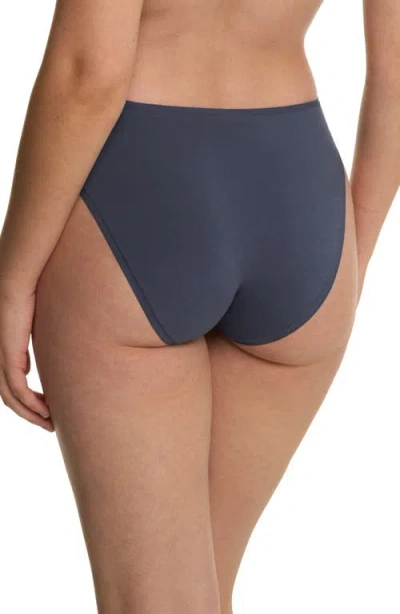 Natori Bliss Bare High Cut Brief In Blue