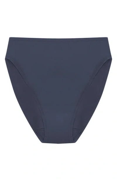 Natori Bliss Bare High Cut Brief In Blue