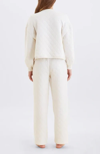 Papinelle Quilted Cotton Pajamas In Neutral