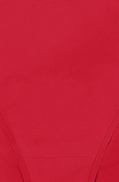 Natori Women's Bliss Bare Cotton High-cut Brief Underwear 772346 In Red