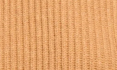 Ramy Brook Lisa Open Back Faux Fur Trim Sweater In Brown