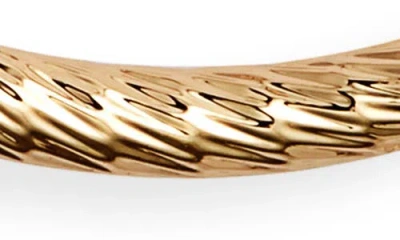 Nordstrom Faceted Tube Hoop Earrings In Gold