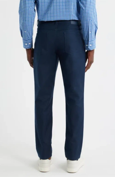 Mizzen + Main Mizzen+main Mayfield Slim Fit Five-pocket Twill Pants In Blue
