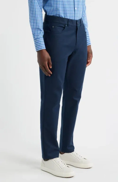 Mizzen + Main Mizzen+main Mayfield Slim Fit Five-pocket Twill Pants In Blue