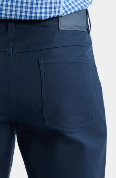 Mizzen + Main Mizzen+main Mayfield Slim Fit Five-pocket Twill Pants In Blue