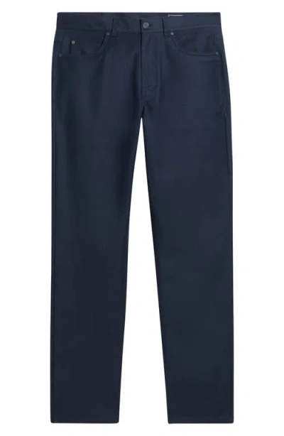 Mizzen + Main Mizzen+main Mayfield Slim Fit Five-pocket Twill Pants In Blue
