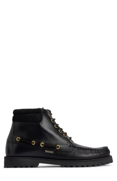 Barbour 30mm Tiller Eyelet Lace-up Boots In Black