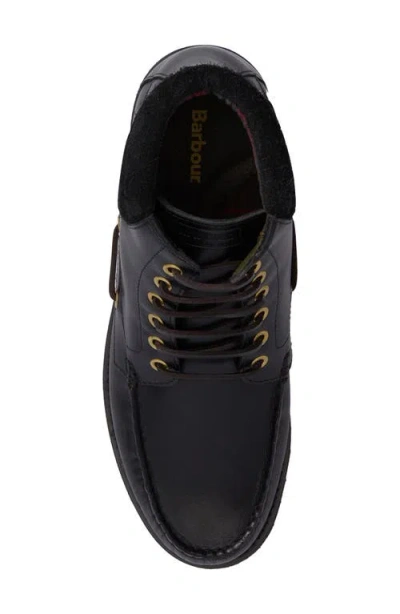 Barbour 30mm Tiller Eyelet Lace-up Boots In Black