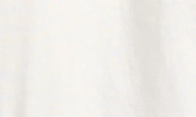 One Of These Days Remember Me Linen Camp Shirt In White