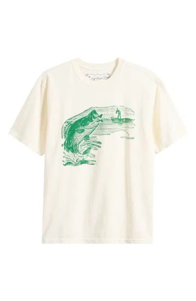 One Of These Days Long Cast Graphic T-shirt In Neutral