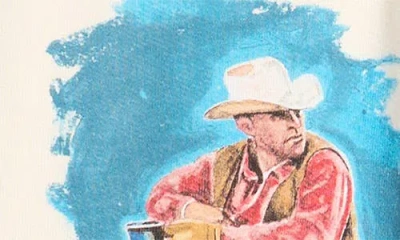 One Of These Days Morning's First Remark Cotton Graphic Hoodie In Brown