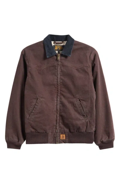 One Of These Days Canvas Zip-up Ranch Jacket In Brown